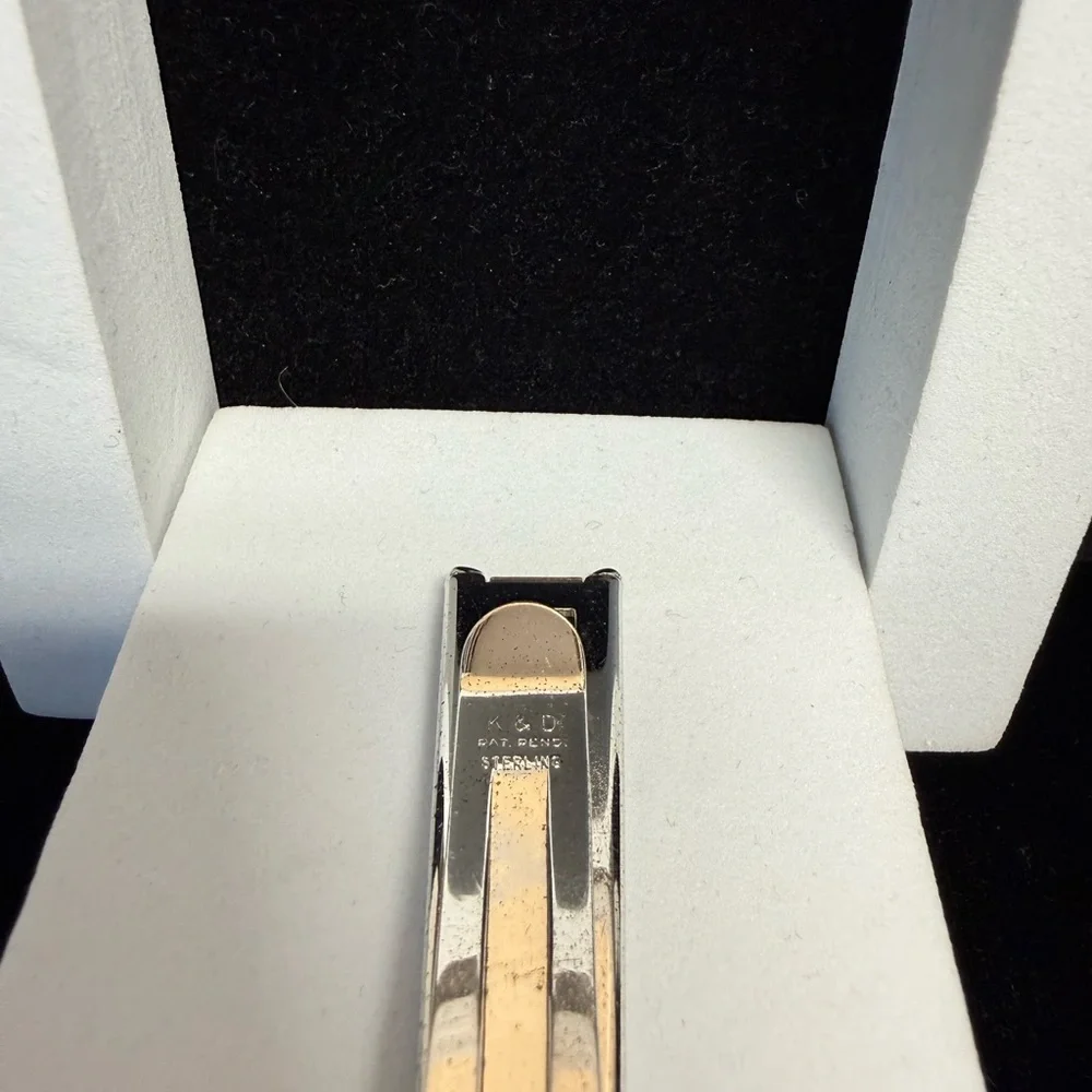 Vintage Heavy Sterling Silver Money Clip